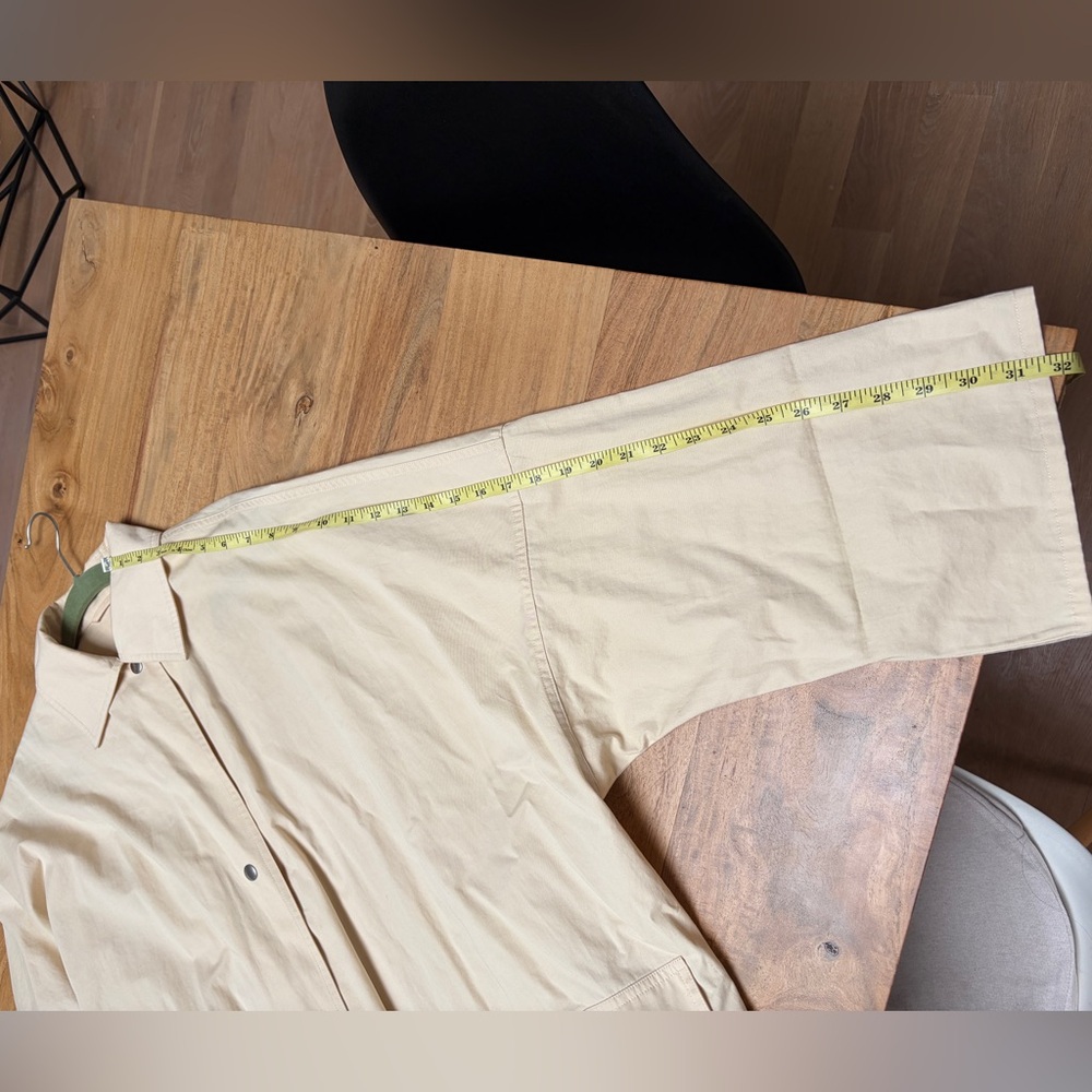 Toteme Cream Overshirt Washed Cotton - Picture 8 of 12